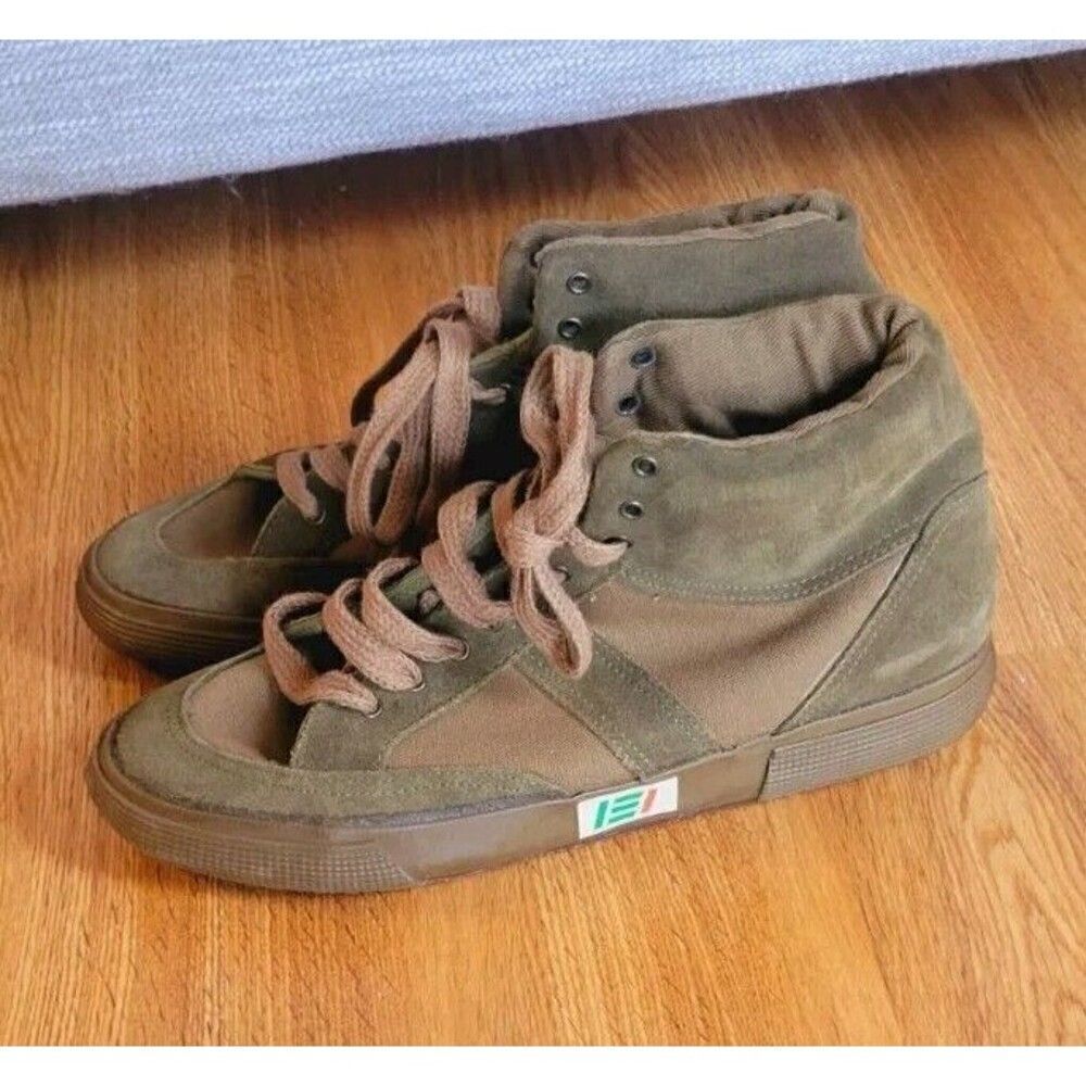 Vintage NOVESTA Esercito Italiano Sneaker Army Green Size 41 Shoes US 8.5